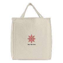 Flocon de neige rouge personnalisé