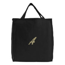 Lettre A Monogramme initiale brodée