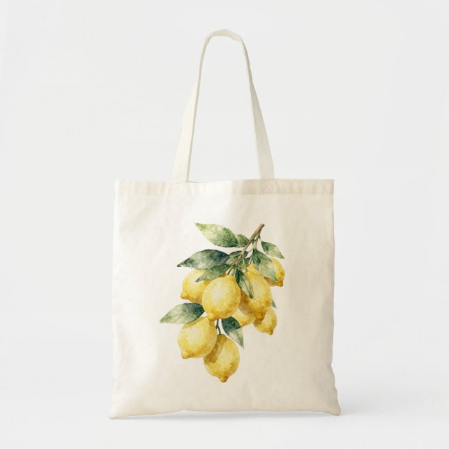 Sac cabas citron (Devant)