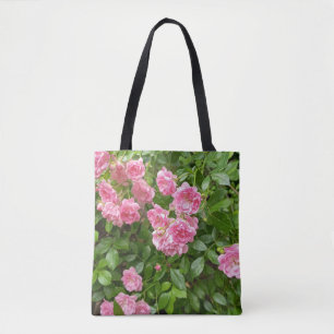 Sac cabas de jardin de fleurs roses