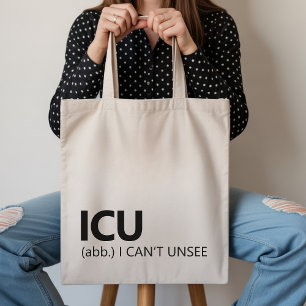 Sac cabas drôle d'infirmière en soins intensifs, c