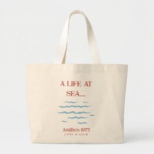 Sac cabas en toile de luxe Antibes Coast - Résort