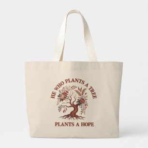 Sac cabas géant pour la Journée de l'arbre écologi