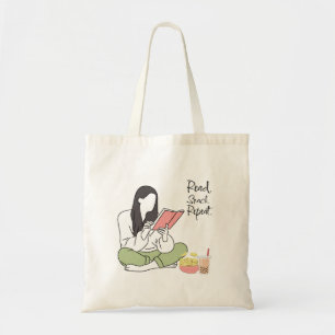 Sac cabas minimal en toile inspiré de booktok