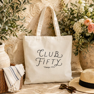Sac cabas personnalisé Club Fifty pour anniversair