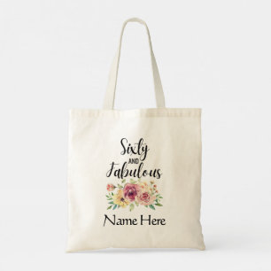 Sac cabas personnalisé pour les 60 ans d'une femme