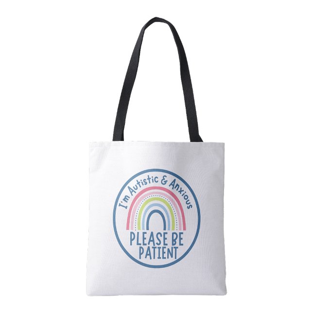 Sac cabas réutilisable pour courses friendly pour  (Autism Friendly Reusable Grocery Shopping tote bag)