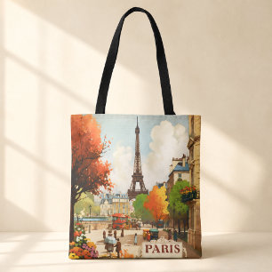Sac cabas Tour Eiffel Paris Voyage Automne
