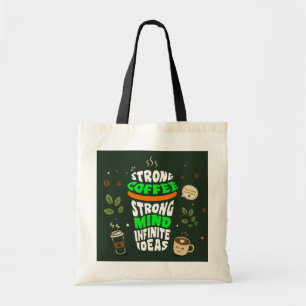 Sac cabas typographique pour amateur de café