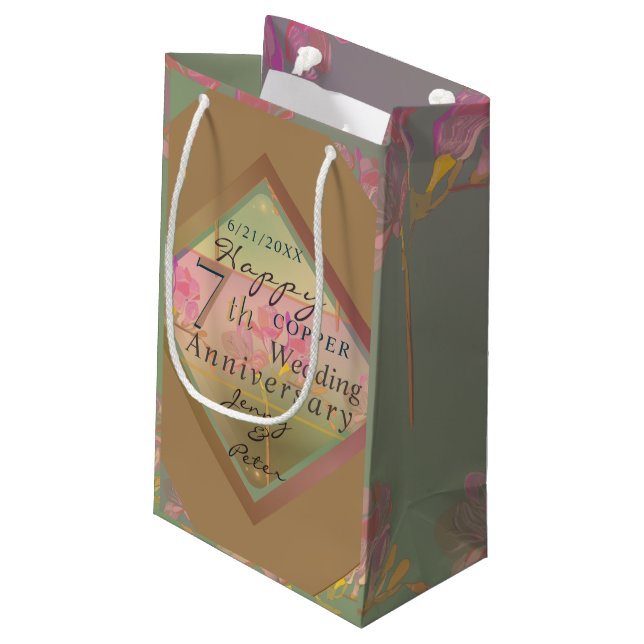 Sac cadeau 7e anniversaire Mariage (Dos Angle)
