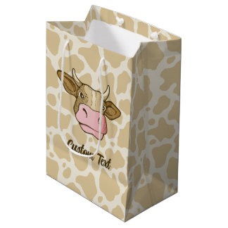 Sac cadeau à la tête de vache