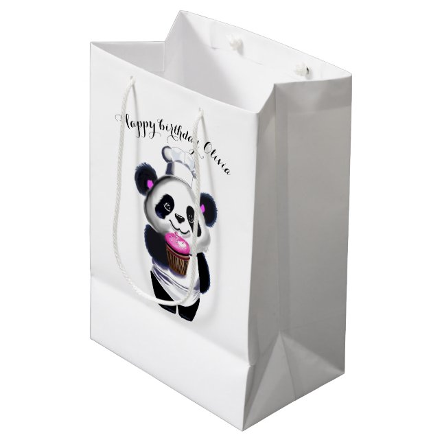 Sac cadeau à l'ours Panda Cute (Devant Angle)