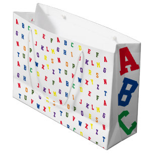 Sac cadeau ABC Baby shower