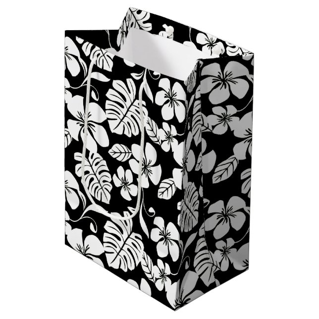 Sac cadeau ALOHA FIRDAY (NOIR/GRIS) (Devant Angle)