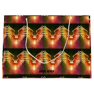 Sac cadeau Angel Wings de couleur vive