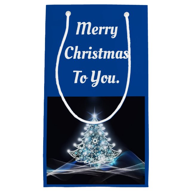 Sac cadeau Arbre blanc (Devant)