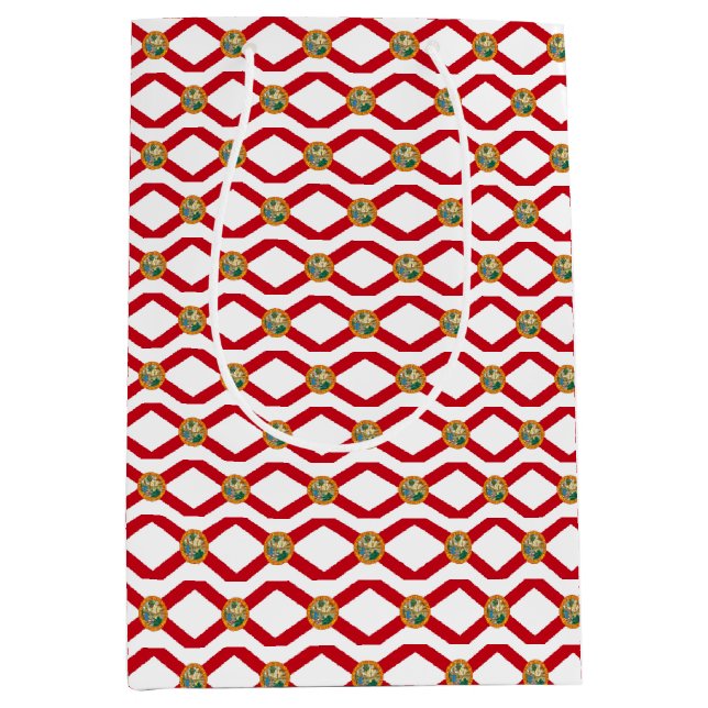 Sac cadeau avec drapeau de Floride, USA (Devant)