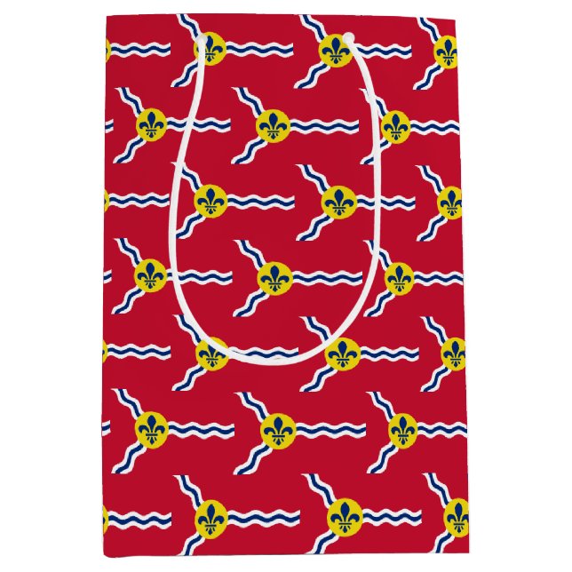 Sac cadeau avec le drapeau de St. Louis, USA (Devant)