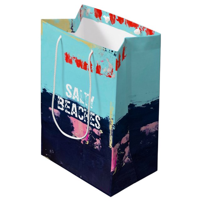 Sac cadeau avec vibe de plage salée (Devant Angle)