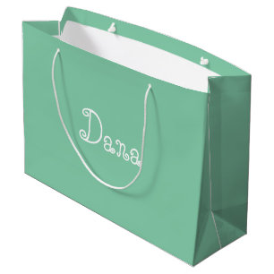Sac cadeau Baby shower couleur verte moderne