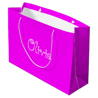 Sac cadeau Baby shower couleur violet clair