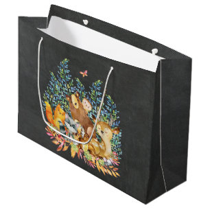 Sac cadeau Baby shower pour animaux de bois