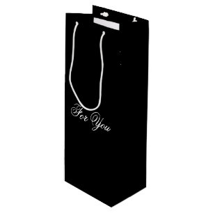 Sac cadeau Black Classy Designer Vin