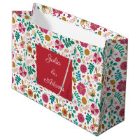 Sac cadeau blanc aux multiples teintes