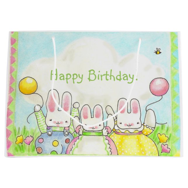 Sac cadeau Bunnies Balloon (Devant)