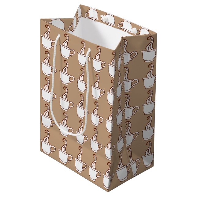 Sac cadeau café (Devant Angle)