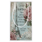 Cartons d'invitation de mariage vintage rose Paris