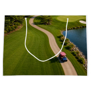 Sac Cadeau Célébration du 14 juillet pour golfeur  Grand sac-