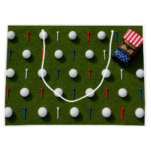 Sac Cadeau Célébration du 14 juillet pour golfeur Grand sac-