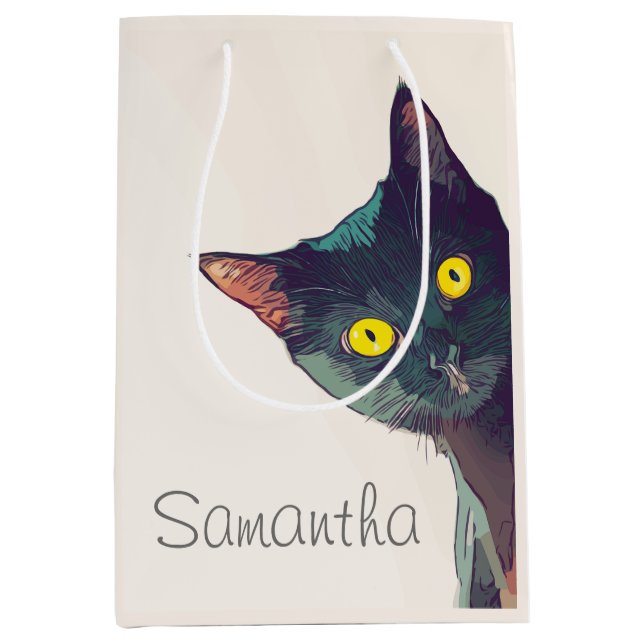 Sac cadeau chat de pékin mignon (Devant)