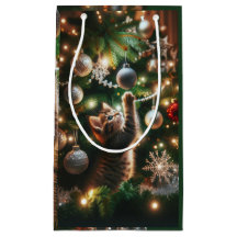 Sac cadeau Christmas Kitten