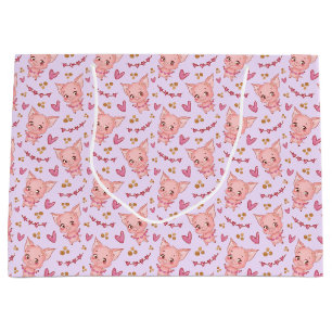 Sac cadeau Coeurs et Coeurs