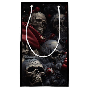 Sac cadeau crâne de vacances (noir)