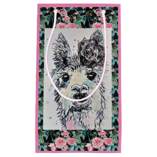 Sac Cadeau Cute Alpacca Llama Aquarelle Art