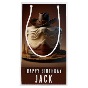 Sac cadeau d'anniversaire à thème Cowboy