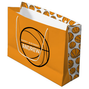 Sac cadeau d'anniversaire de basket-ball