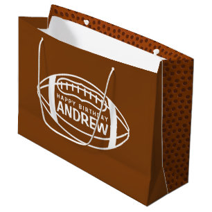 Sac cadeau d'anniversaire de football