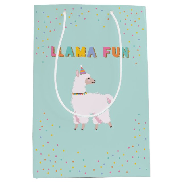 Sac cadeau d'anniversaire Llama Fun (Devant)