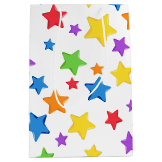 Sac cadeau d'anniversaire Multi Color Star