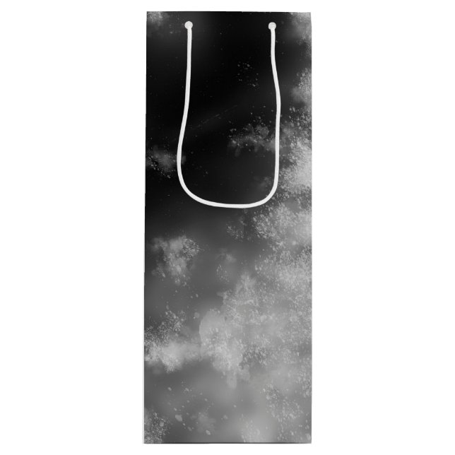 Sac cadeau d'anniversaire Starry Night Sky Monochr (Devant)