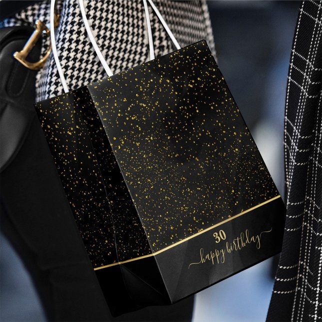 Sac cadeau de 30e anniversaire de parties scintill (Créateur téléchargé)