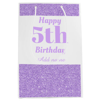 Sac cadeau de 5e anniversaire élégant et personnal