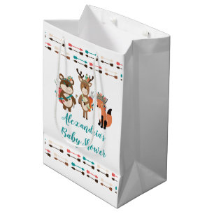 Sac cadeau de Baby shower pour animaux tribaux de 
