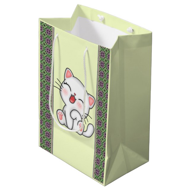 Sac cadeau de chat (Devant Angle)