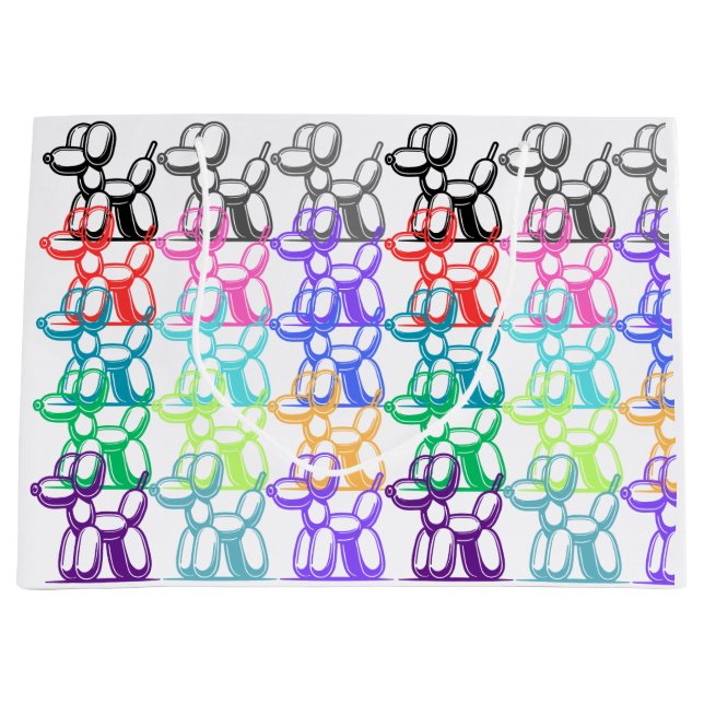 Sac cadeau de chien de ballon (Devant)