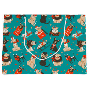 Sac cadeau de Chiens de Noël